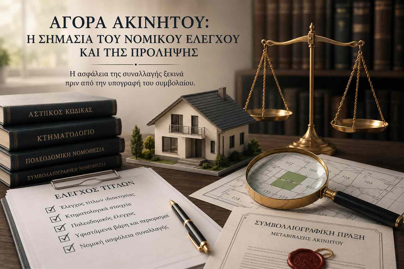 Η νομική διάσταση της αγοράς ακινήτου και η σημασία του προληπτικού ελέγχου
